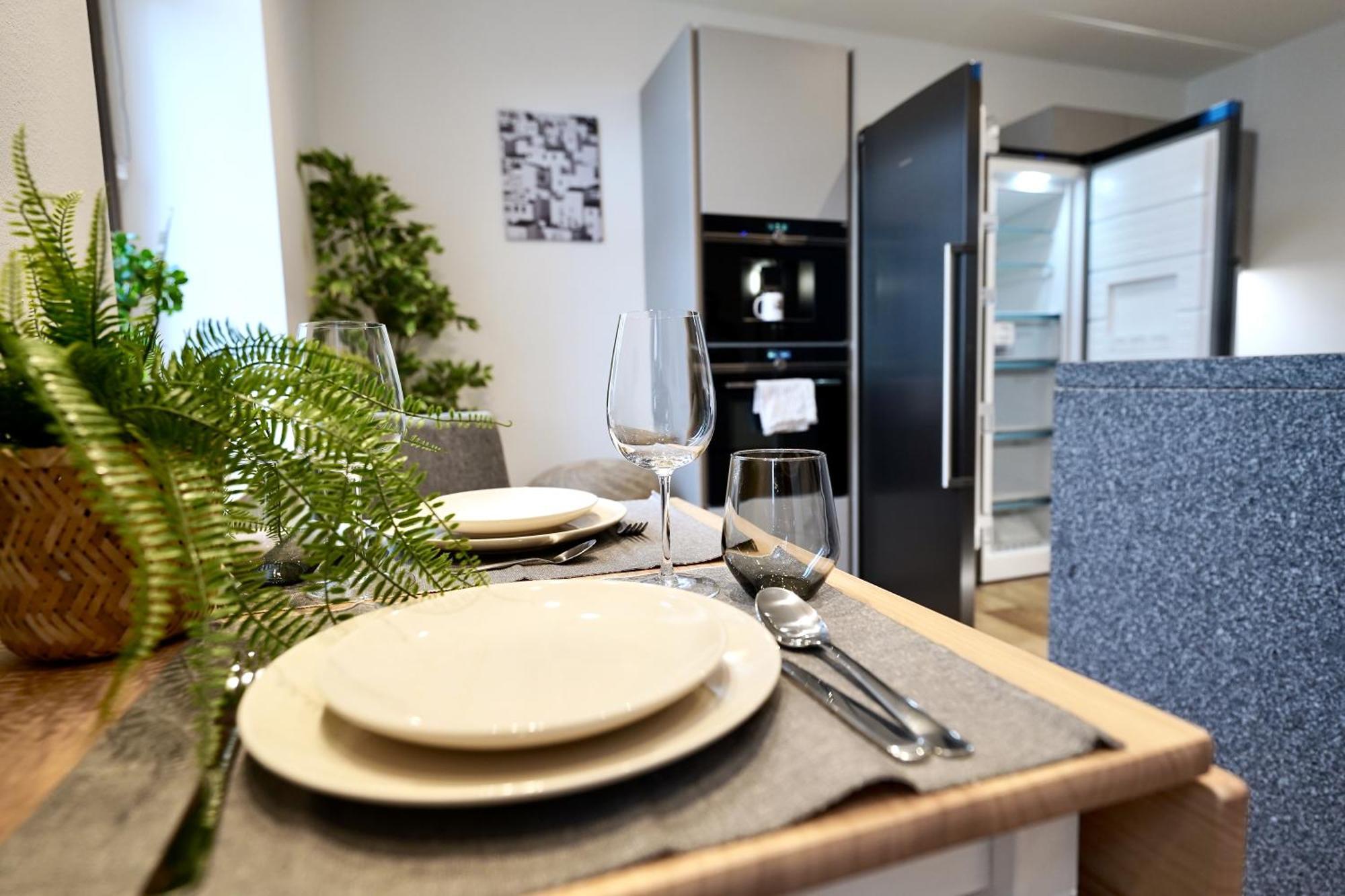 Edler Wohnraum Schlossteich-Suite 3 Sz Mit Zwei Balkonen, Kaffeevollautomat, Kamin, Klima, Lift & Zwei Parkplaetzen Хемниц Экстерьер фото